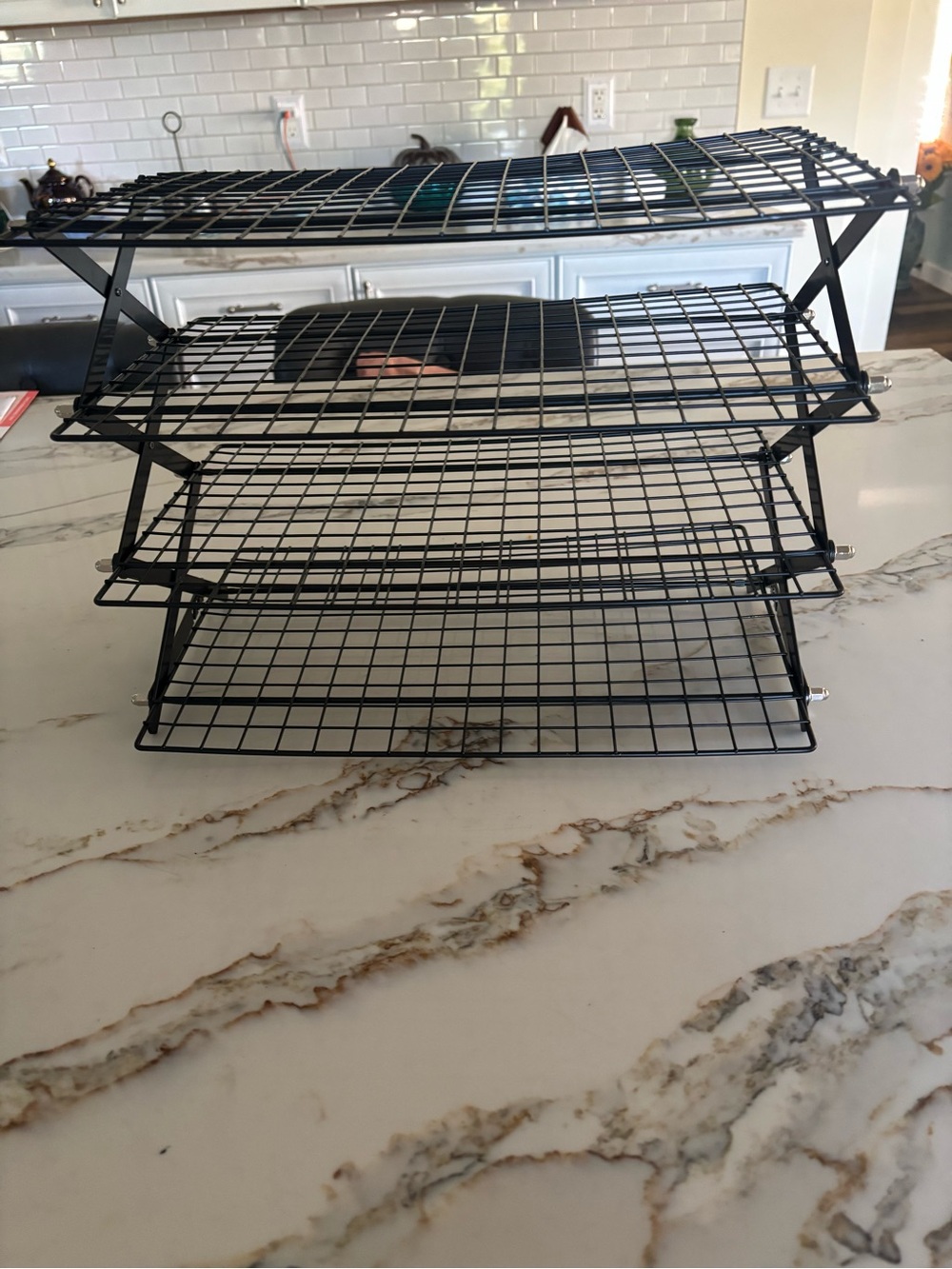 Black 4-Tier Wire Cooling Rack - Home Kitchen